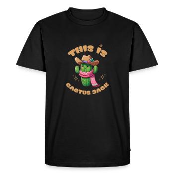 This is Cactus Jack - Men's Premium Organic T-Shirt - black - Front - Nico (187cm)