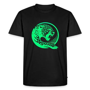 animal beast wildlife animal species art forest flora - Men's Premium Organic T-Shirt - black - Front - Nico (187cm)