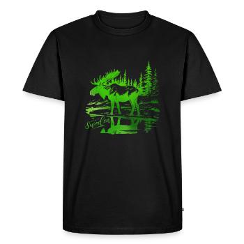 Sweden Sweden Viking Norden Scandinavia Midsummer - Men's Premium Organic T-Shirt - black - Front - Nico (187cm)