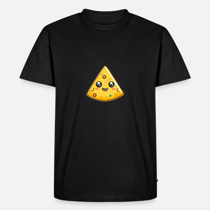 Lächelnder Nacho - Männer Premium Bio T-Shirt - Schwarz