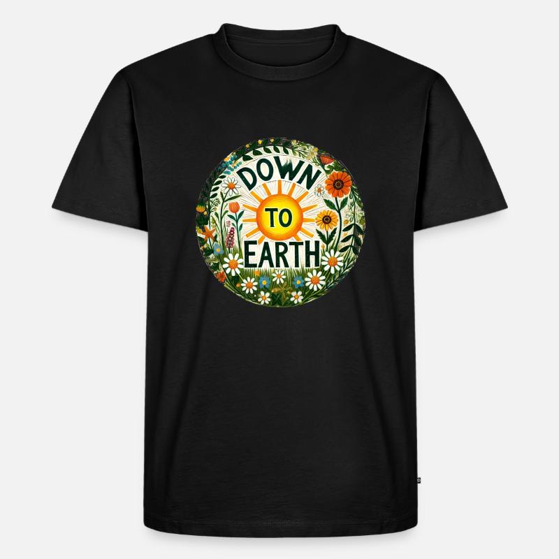 Bodenständig - Männer Premium Bio T-Shirt - Schwarz