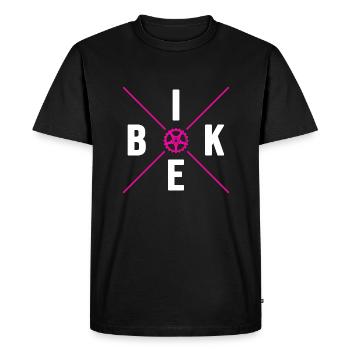 Vélo sans roues vélo à l’épreuve des selles - T-shirt Premium bio Homme - noir - Devant - Nico (187cm)