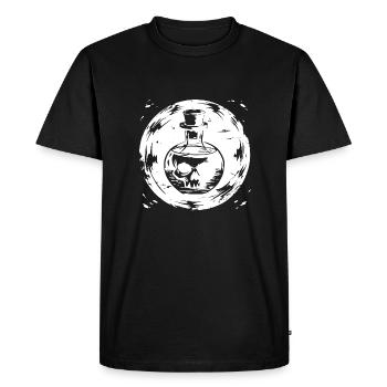 Potion de la mort - Le crâne dans la potion - T-shirt Premium bio Homme - noir - Devant - Nico (187cm)