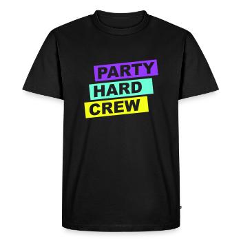 Fête Dur Membre de l’équipe Club Amis Célébrer - T-shirt Premium bio Homme - noir - Devant - Nico (187cm)