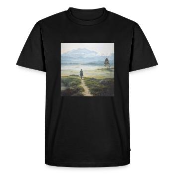 I need adventure - Men's Premium Organic T-Shirt - black - Front - Nico (187cm)