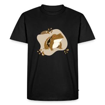 Crapaud - T-shirt Premium bio Homme - noir - Devant - Nico (187cm)