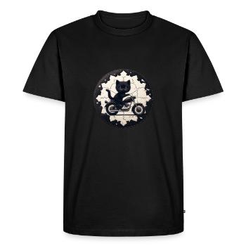 Soft Kitty Gifts - Men's Premium Organic T-Shirt - black - Front - Nico (187cm)