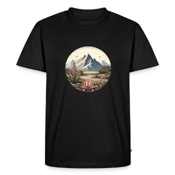 Plant (grounds) Gifts - Men's Premium Organic T-Shirt - black - Front - Nico (187cm)