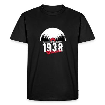 Limited edition 1938 Classic vinyl - Men's Premium Organic T-Shirt - black - Front - Nico (187cm)