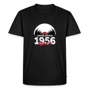 Limited edition 1956 Classic vinyle - T-shirt Premium bio Homme - noir - Devant - Nico (187cm)