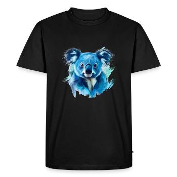 Le koala, souvent appelé à tort un ours - T-shirt Premium bio Homme - noir - Devant - Nico (187cm)