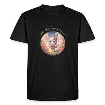 Bloom Where You’re Programmed - T-shirt Premium bio Homme - noir - Devant - Nico (187cm)