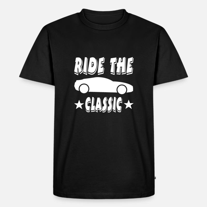 Auto - Männer Premium Bio T-Shirt - Schwarz