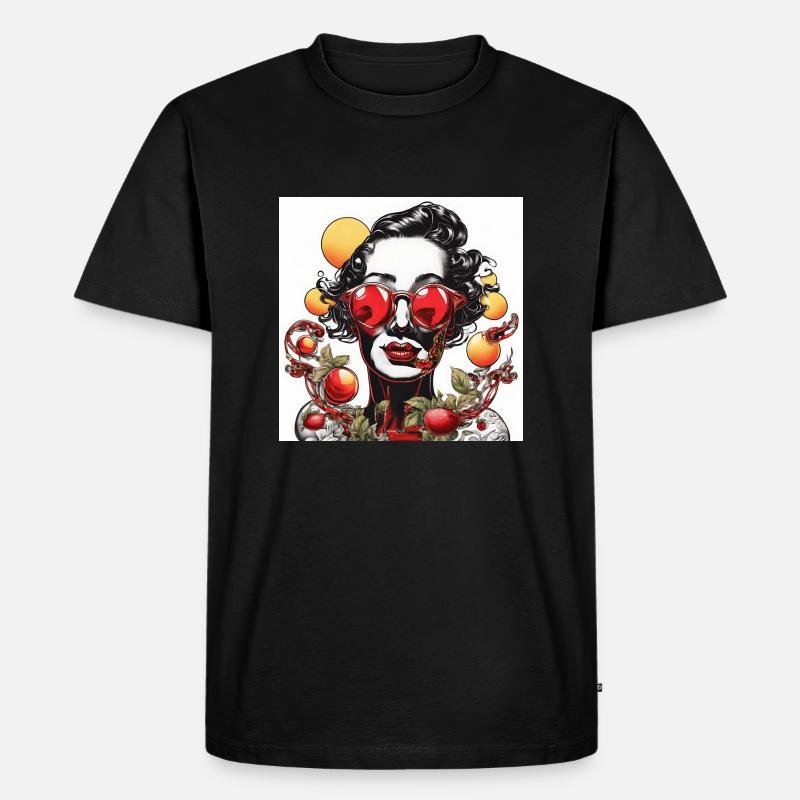 ENDLESS RED - Männer Premium Bio T-Shirt - Schwarz