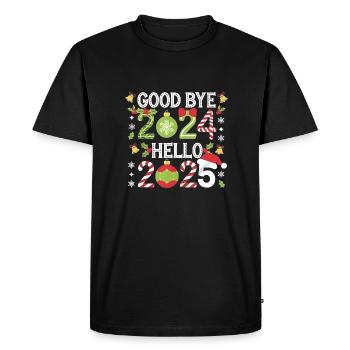 Christmas tape background movie holiday design - Men's Premium Organic T-Shirt - black - Front - Nico (187cm)