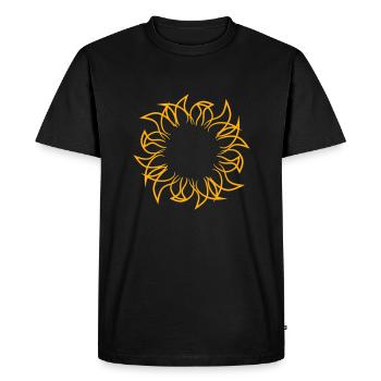 Rayons de soleil brillants Lumière Lumière Chaleur - T-shirt Premium bio Homme - noir - Devant - Nico (187cm)