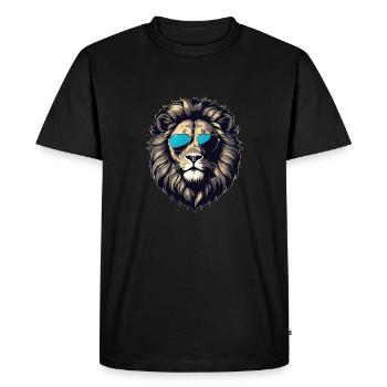 Nuances de la jungle - T-shirt Premium bio Homme - noir - Devant - Nico (187cm)