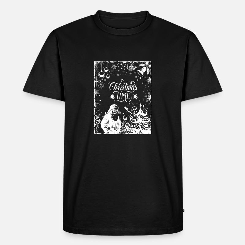 CHRMS TIME - Männer Premium Bio T-Shirt - Schwarz