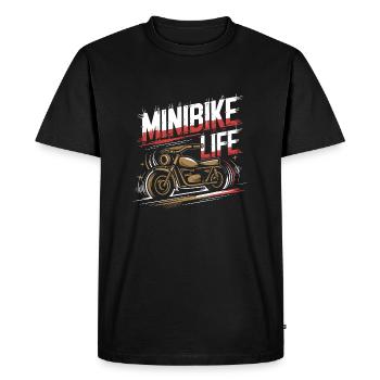 La vie sur deux petites roues - T-shirt Premium bio Homme - noir - Devant - Nico (187cm)