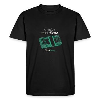 Je ne parle pas FAUCHÉ - T-shirt Premium bio Homme - noir - Devant - Nico (187cm)