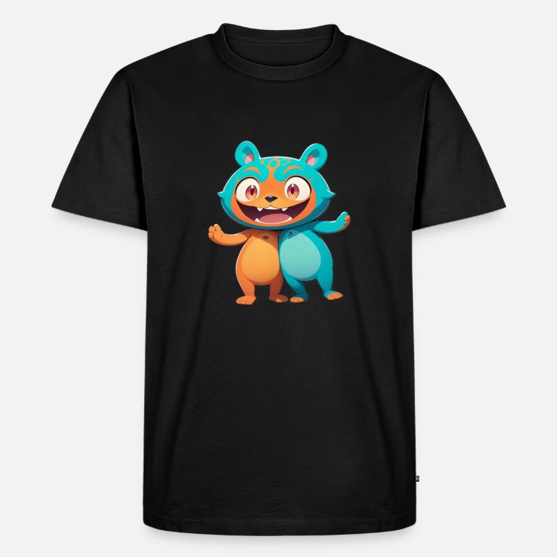 Waldmonster 0790895 - Männer Premium Bio T-Shirt - Schwarz