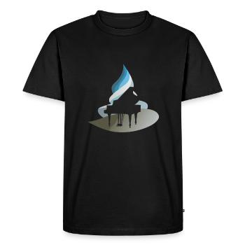 Piano Piano Symphonie - T-shirt Premium bio Homme - noir - Devant - Nico (187cm)