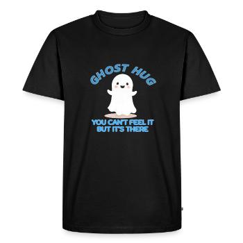Ghost hugs - Men's Premium Organic T-Shirt - black - Front - Nico (187cm)