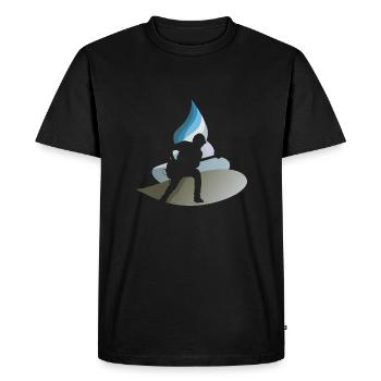 Guitare électrique Basse Hard Rock - T-shirt Premium bio Homme - noir - Devant - Nico (187cm)