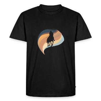 Dressage Dressage Cheval - T-shirt Premium bio Homme - noir - Devant - Nico (187cm)