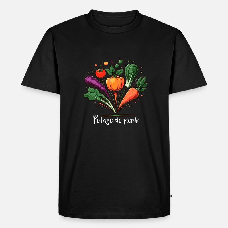 Bleisuppe - Männer Premium Bio T-Shirt - Schwarz