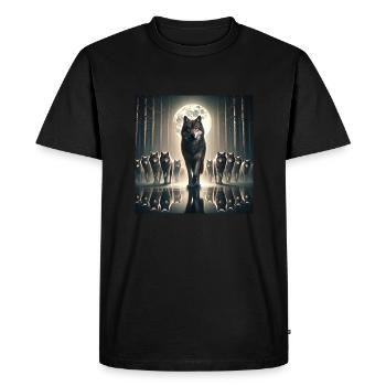 Mâle alpha - T-shirt Premium bio Homme - noir - Devant - Nico (187cm)
