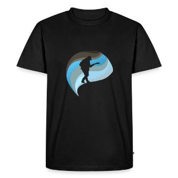 Guitariste Basser - T-shirt Premium bio Homme - noir - Devant - Nico (187cm)