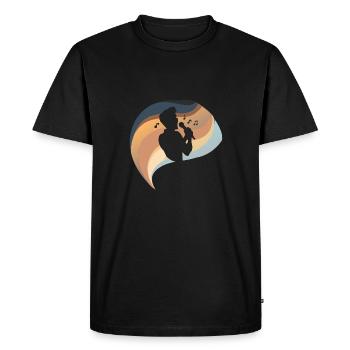 Voix Karaoké Voix - T-shirt Premium bio Homme - noir - Devant - Nico (187cm)