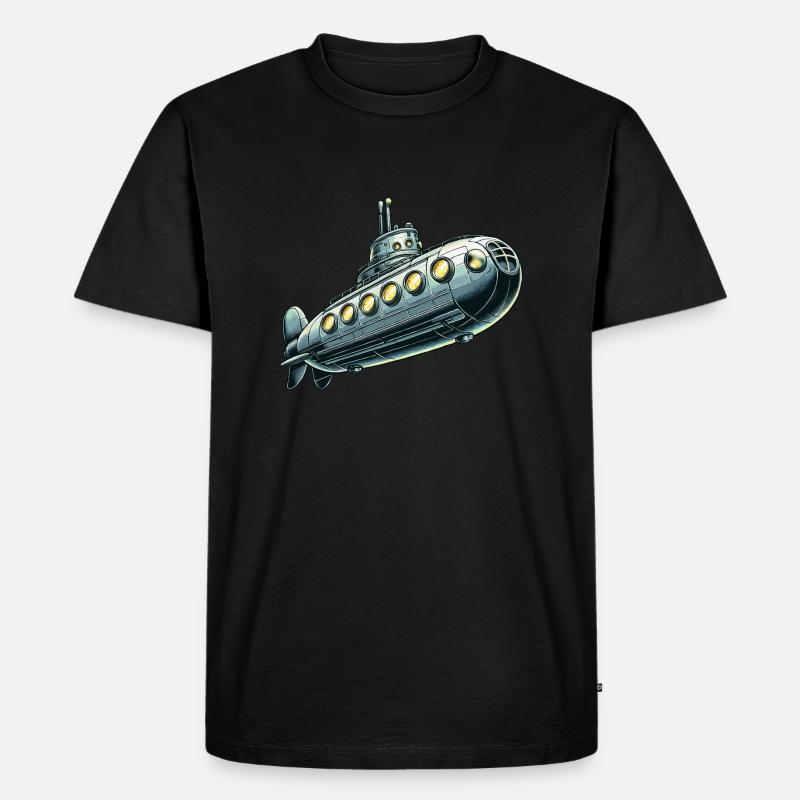 U-Boot junior - Männer Premium Bio T-Shirt - Schwarz