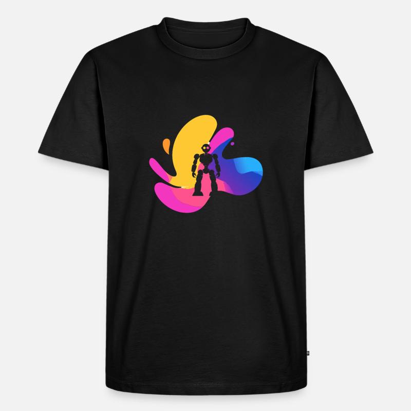 Cyborg Robotik Tech - Männer Premium Bio T-Shirt - Schwarz
