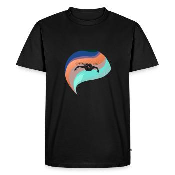Nageurs brasse - T-shirt Premium bio Homme - noir - Devant - Nico (187cm)