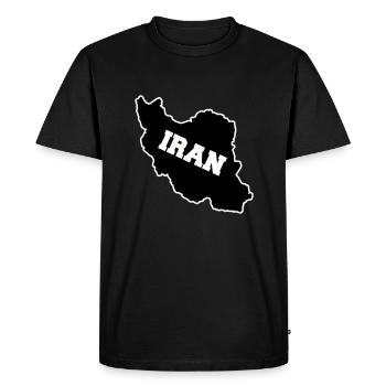 Iran - T-shirt Premium bio Homme - noir - Devant - Nico (187cm)