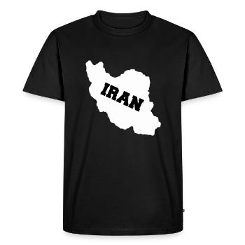 Iran - T-shirt Premium bio Homme - noir - Devant - Nico (187cm)