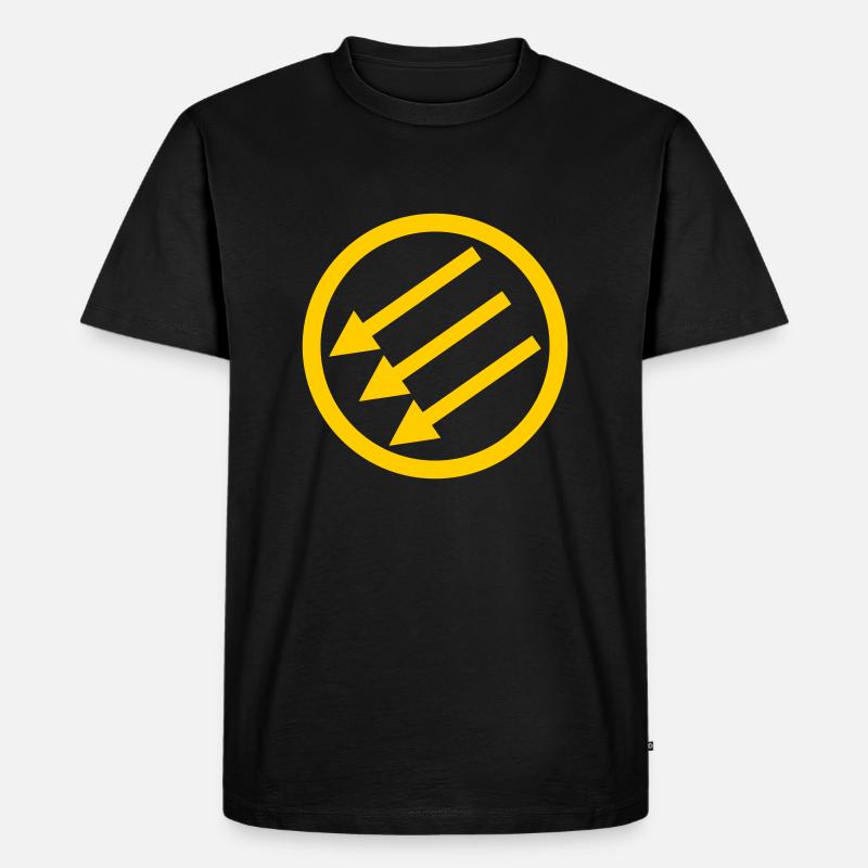 Järnfronten / Eiserne Front / Iron Front - Männer Premium Bio T-Shirt - Schwarz