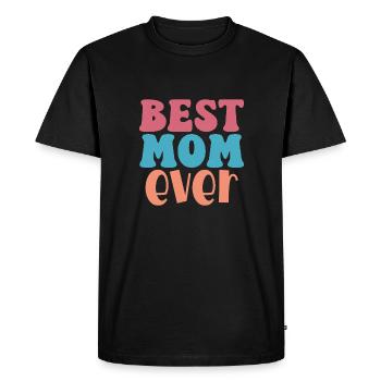 Best Mom Ever – Unconditional Love - Men's Premium Organic T-Shirt - black - Front - Nico (187cm)