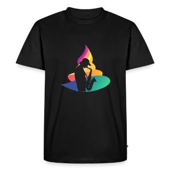 Jazz brass band - Men's Premium Organic T-Shirt - black - Front - Nico (187cm)