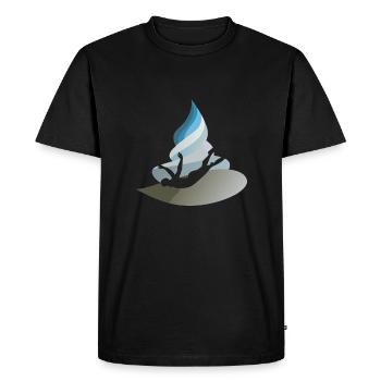 Nageur, Plongeur, Sauveteur - T-shirt Premium bio Homme - noir - Devant - Nico (187cm)