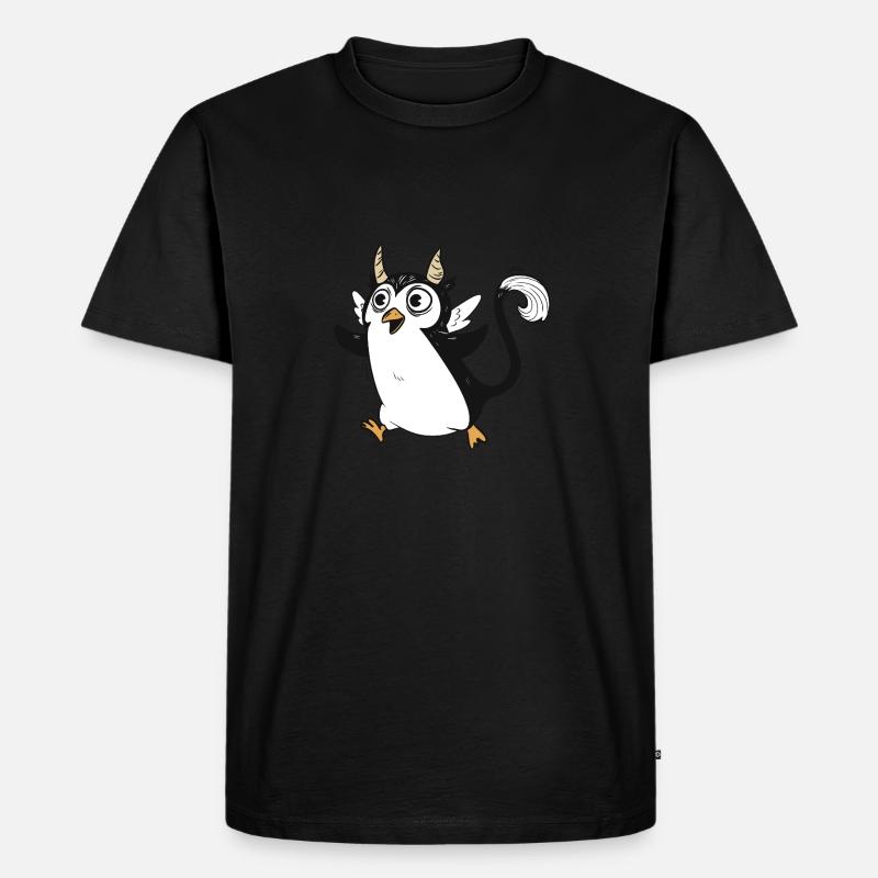 Mythoguin - Männer Premium Bio T-Shirt - Schwarz