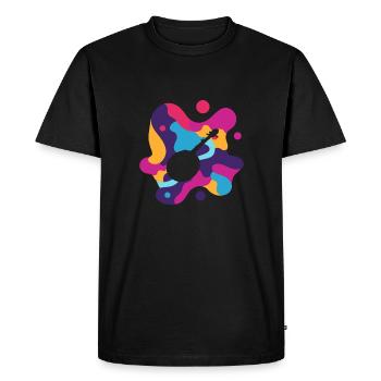 Musique country Dixieland Ukulélé - T-shirt Premium bio Homme - noir - Devant - Nico (187cm)