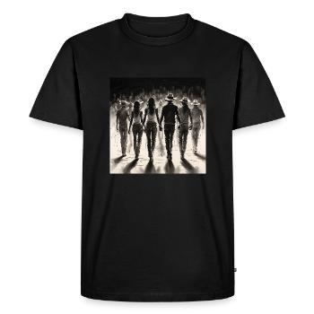 Line dancing my hobby - my passion - my thing - Men's Premium Organic T-Shirt - black - Front - Nico (187cm)