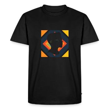 Frère Famille Frères et sœurs - T-shirt Premium bio Homme - noir - Devant - Nico (187cm)