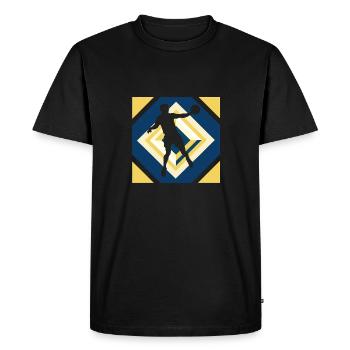 Championnat du monde de handball des joueurs de sports d’équipe - T-shirt Premium bio Homme - noir - Devant - Nico (187cm)