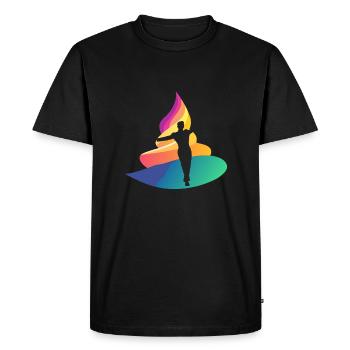 Dancing Modern Foxtrot - Men's Premium Organic T-Shirt - black - Front - Nico (187cm)