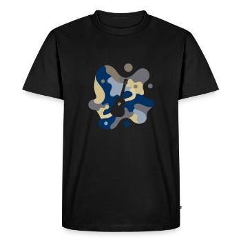 Bassiste Hardrock - T-shirt Premium bio Homme - noir - Devant - Nico (187cm)