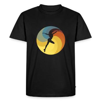Figure skating - Men's Premium Organic T-Shirt - black - Front - Nico (187cm)